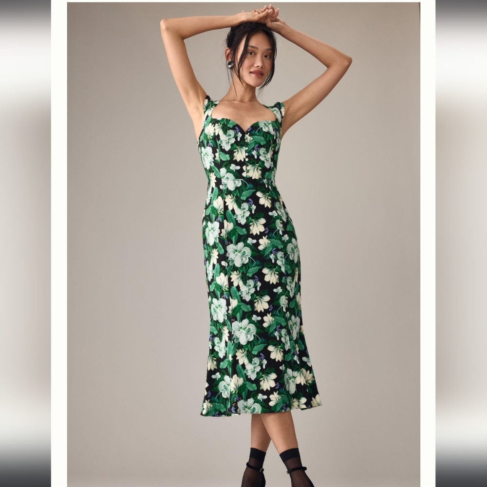 Anthropologie Maeve The Cecily Fit&Flare Sweetheart Dress